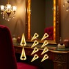 10Pcs Gold Retro Punk Hair Styling Tools - Gothic Metal