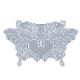 MENGZHIAO Resin Moulds,DIY Elf Ear Clip Silicone Mold Butterfly Fairy Wing No Piercing Earrings Crystal Epoxy Resin Molds Ear Covers Jewelry