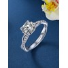 MomentWish Promise Ring for Women, Moissanite 1Carat Engagement Rings for