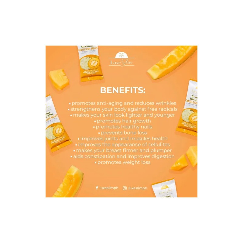 Luxe Slim Smoothie Cantaloupe - Colágeno Marino Hidrolizado
