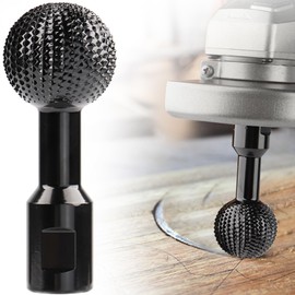 Boounyatin Sphere Rotary Burr with 5/8-11 Threads for 4 1/2 and 5 Inch Angle Grinder, Ball Gouge Angle Grinder Attachments Power Carving Tools for Woodworking Polishing Engraving