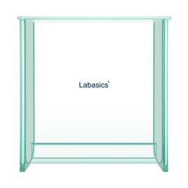 Labasics Glass Square TLC Developing Tank, Heavy Duty Borosilicate Flat-Bottom Chromatography TLC Developing Chamber with Lid for Multiple Plates Development, 7.87x7.87 inch