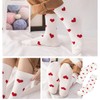 4 Pairs Of Love Printed Socks, Soft Mid-Calf Socks, Cute
