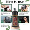 Black Instant Hair Color Shampoo for Gray Hair, 3 In