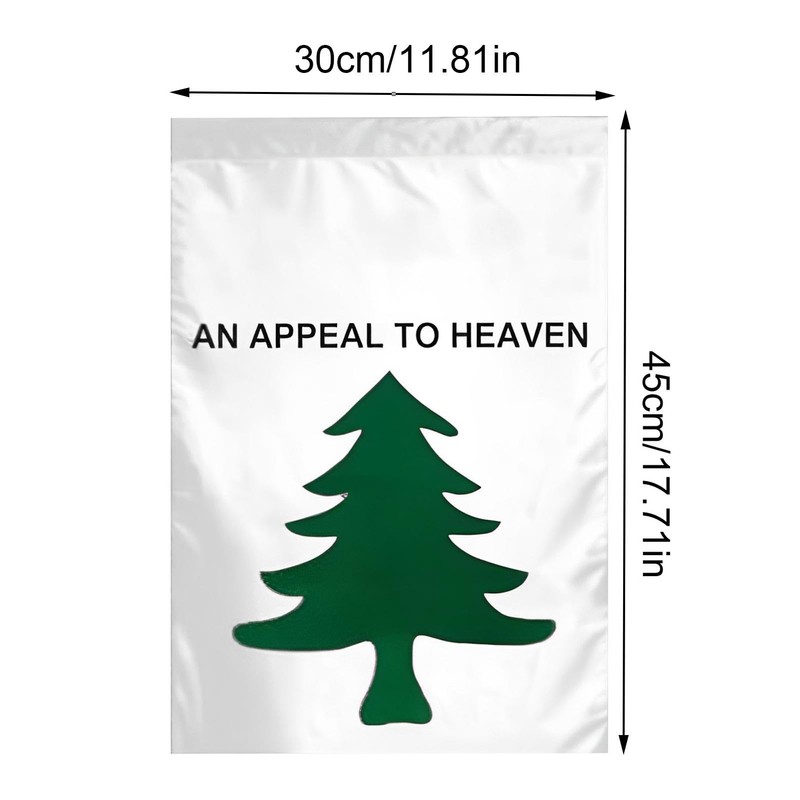 Outside Garden Flag, Printed Patterns House Decoration Banner Pine Tree