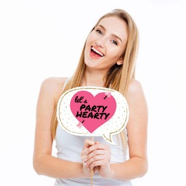 Funny Be My Galentine - Valentine's Day Photo Booth Props Kit - 10 Piece