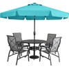 MASTERCANOPY Valance Patio Umbrella for Outdoor Table Market -8 Ribs