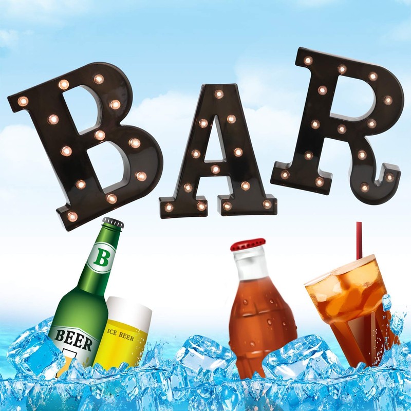 BAR - Illuminated Marquee Bar Sign - Lighted LED Marquee