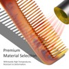 Handcrafted Amber Dressing Comb - Fine-Tooth Styling for Superior Grooming,