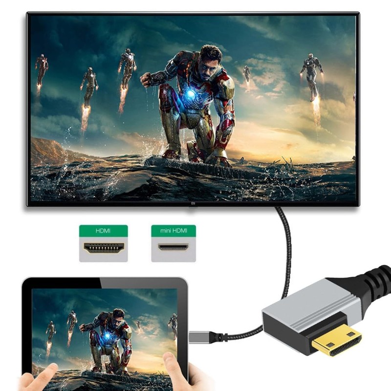 chenyang HDMI 2.1 Cable,HDMI Male to Micro HDMI Male 90