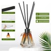 Reed Diffuser, 4pcs Reed Diffuser Empty Bottles with 20pcs Reed