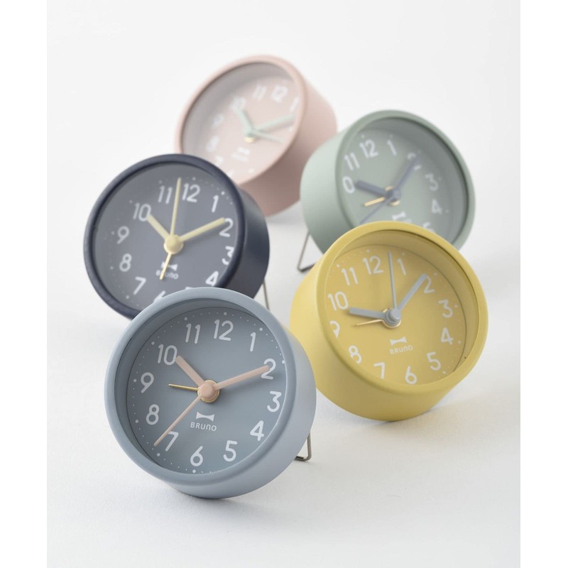 BRUNO Round Little Clock Navy Table Clock Clock Compact BCA013-NV