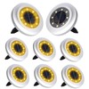 Solar Lights Outdoor Garden,8 Pack Solar Ground Lights,Waterproof Solar Garden