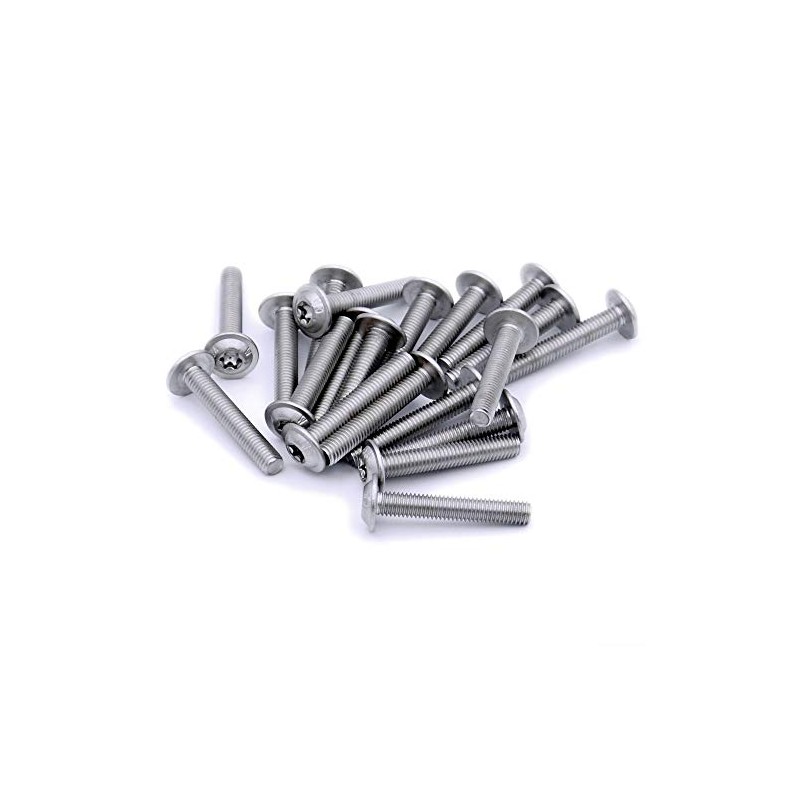 M5 (5mm x 22mm) Flanged TX Socket Button Machine Screw