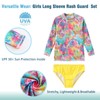 Girls 3 Piece Rash Guard Swimsuits Set Tankini Bathing Suits