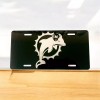 Unbranded Miami Dolphins Football Aluminum Laser Engraved Front License Car