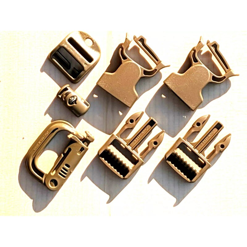 USMC Coyote Buckle Set QR Repair Kit for FILBE Pack