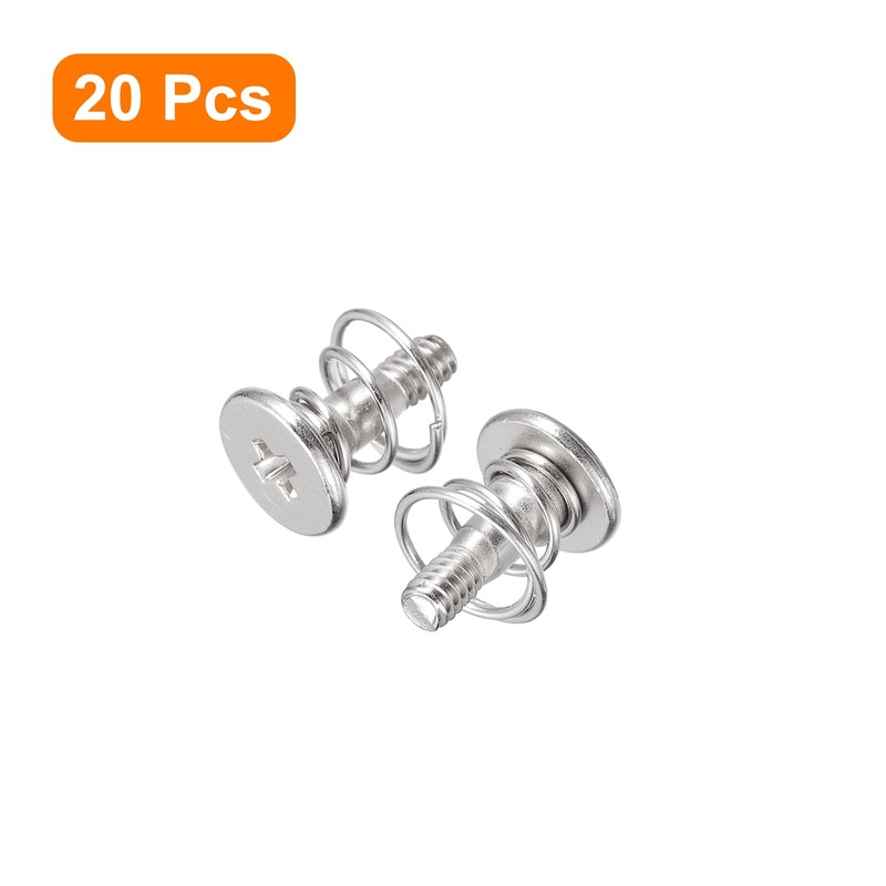 sourcing map Spring Screws M2 x 8 mm 6 mm