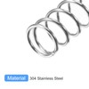 sourcing map Compression Spring, 5Pcs 304 Stainless Steel, 6mm OD,