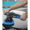 Dual Action Polisher, 900W 5/6 Inch Random Orbital Buffer Polisher,