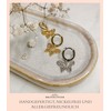 Brandlinger ® Atelier Creole Earrings with Butterfly Pendant Made of