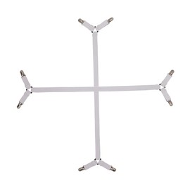 Auivguiv Mattress Brackets with Long Ties for Sheet, Fitted Sheet, Mattress Protector, White, Pack of 4