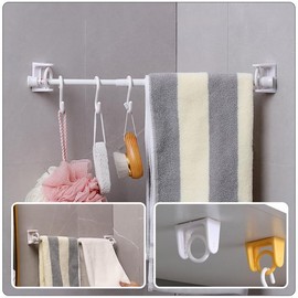 10 Pcs Bracket Curtain Rod Hooks Window Rod Holders Rod Mount Retainer Rod Support Hanger Wardrobe Rod Holder Rotatable Curtain Rod Holders Curtain Rod Stands Nail- Rod Holders