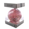 Sienna Glass October Birthstone Glass Friendship Ball-Pink Tourmaline, 11 x