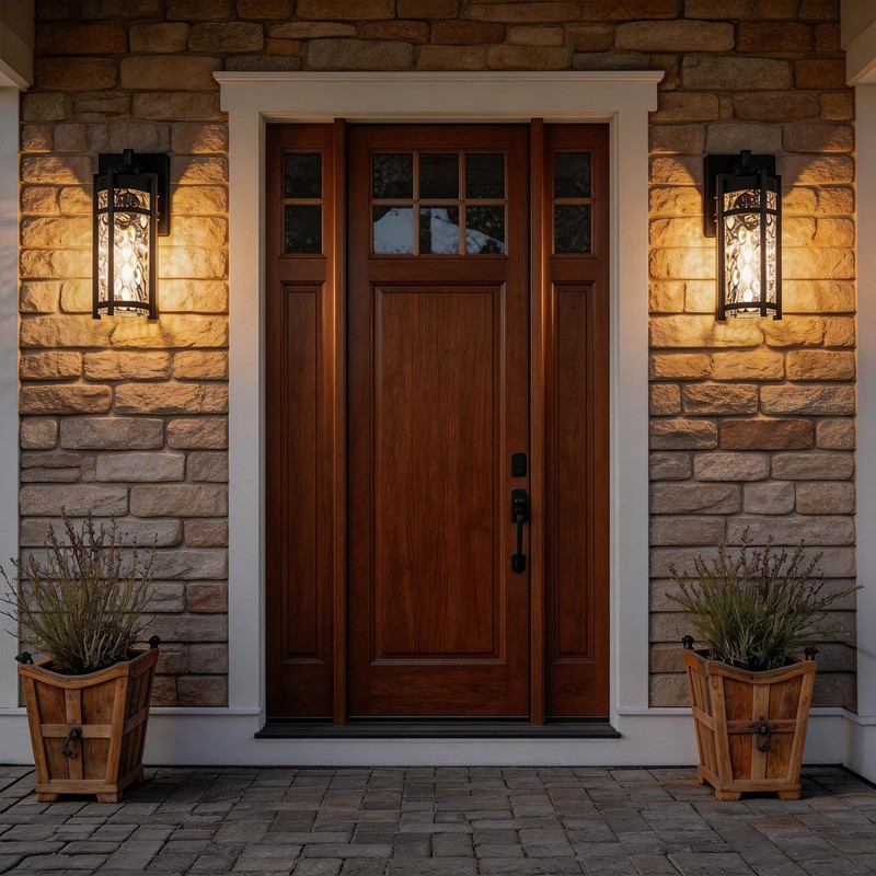 Flynix Outdoor Wall Light Fixtures, Waterproof Front Porch Light, Modern