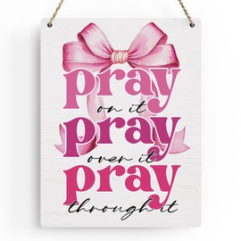 Pink Room Decor Christian Wall Decoration Bedroom Decor for Teen Girls Pink Dorm Room Decoration Bible Verses Wall Decor for Women Gift, Wooden Sign Wall Art Easter Decoration for Farmhouse Home Porch Bedroom Office