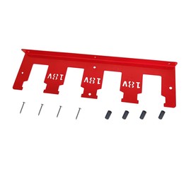 WOLGNKI Metal Battery Holder Organizer Mount Fit for Milwaukee M18 M12 Battery 2pcs for 12V and 2pcs for 18V Battery