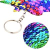 ePicsoa 24 Pcs Colorful Sequin Keychains Girls Keyrings Party Bags