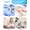 eSynic Desktop Magnifying Glass with Light-Rechargeable 800mAh LED Magnifier –