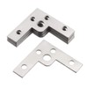 sourcing map Flat Angle Bracket Plate L Shape Repair Joining