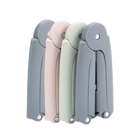 4Pcs Folding Coat Hanger Plastic,Portable Travel Clothes Hanger,Outdoor Windproof Skirt Hangers