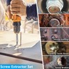 Ceeyoll 6 Piece Screw Extractor Set, Left Extractor, with 4