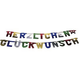 PAPSTAR 18645 Garlands 'Herzlichen Glückwunsch Glckwunsch"