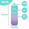 24oz Bike Squeeze Water Bottle, BPA Free Cycling Water Bottle,Leakproof,