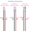 60Pcs 2.8mm 4.8mm and 6.3mm Female Spade Crimp Terminal with