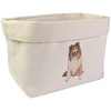 Large 'Rough Collie' Canvas Organiser/Storage Bag (OR00012522)