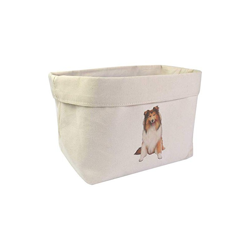 Large 'Rough Collie' Canvas Organiser/Storage Bag (OR00012522)