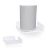 BRAINWAVZ 9" Small Corner Shelf Mount, Adhesive & Screw in,