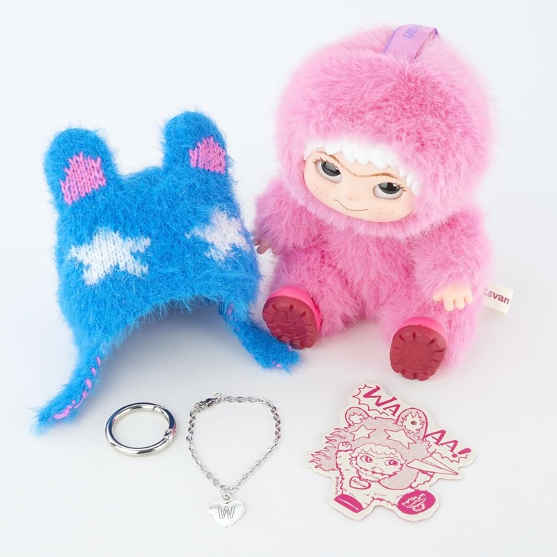 Wakuku Rose 1 Pack Trading Mascot Series FUZZY TRENDY FUN