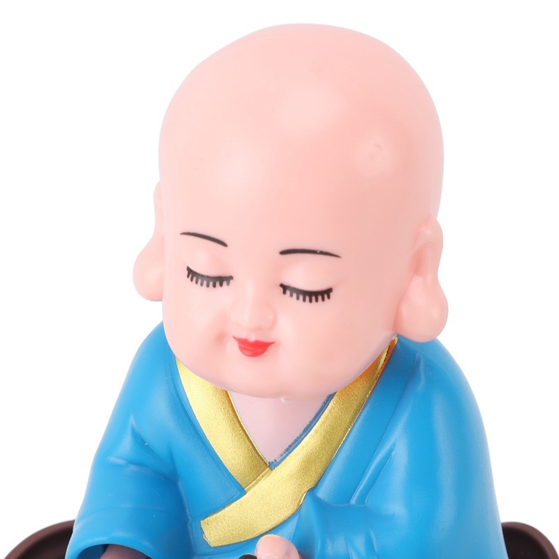 Musical Nodding Monk Figurine Decoration Moving Head Buddha Statue with