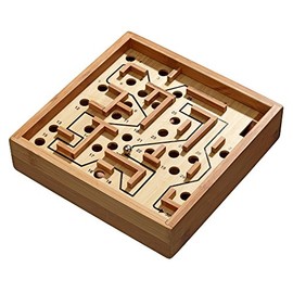 Philos 3194 Puzzle Games Maze, Small, Bamboo, Brown