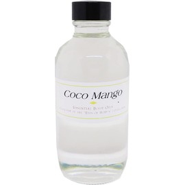 Coco Mango Scented Body Oil Fragrance [Regular Cap - Clear - 4 oz.] - ID#17453