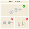Everyday Elegance Solid 14K White Gold Two Earring Back Replacement