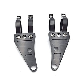 HTT Motorcycle Black 35mm Turn Signal Clamps Headlight Mount Bracket Fork Ear Chopper Cafe Racer Black for Universal CBR Kawasaki Suzuki Harley Davidson