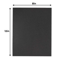CountryArtHouse 8x12 Black Foamboards Acid-Free 3/16" Black Foam Core for Framing, Presentations, Crafts & More 10 Pack of Foam Boards