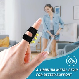 2Pcs Pinky Finger Splint Stabilizer Finger Brace for Trigger Finger, Mallet Finger, Broken Finger, Straightening, Arthritis Pain, Sport Injuries - for Adult Index, Middle, Ring, Pinky and Kids Thumb